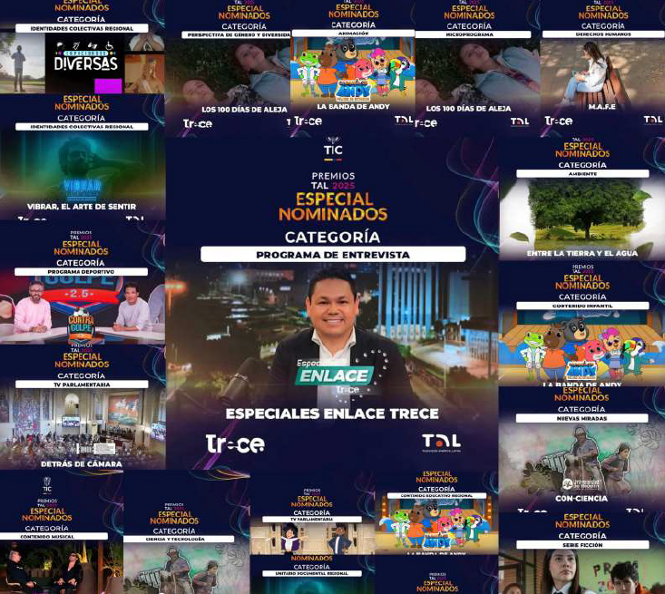 Canal Trece lidera los Premios TAL 2025 como el medio latinoamericano con más nominaciones