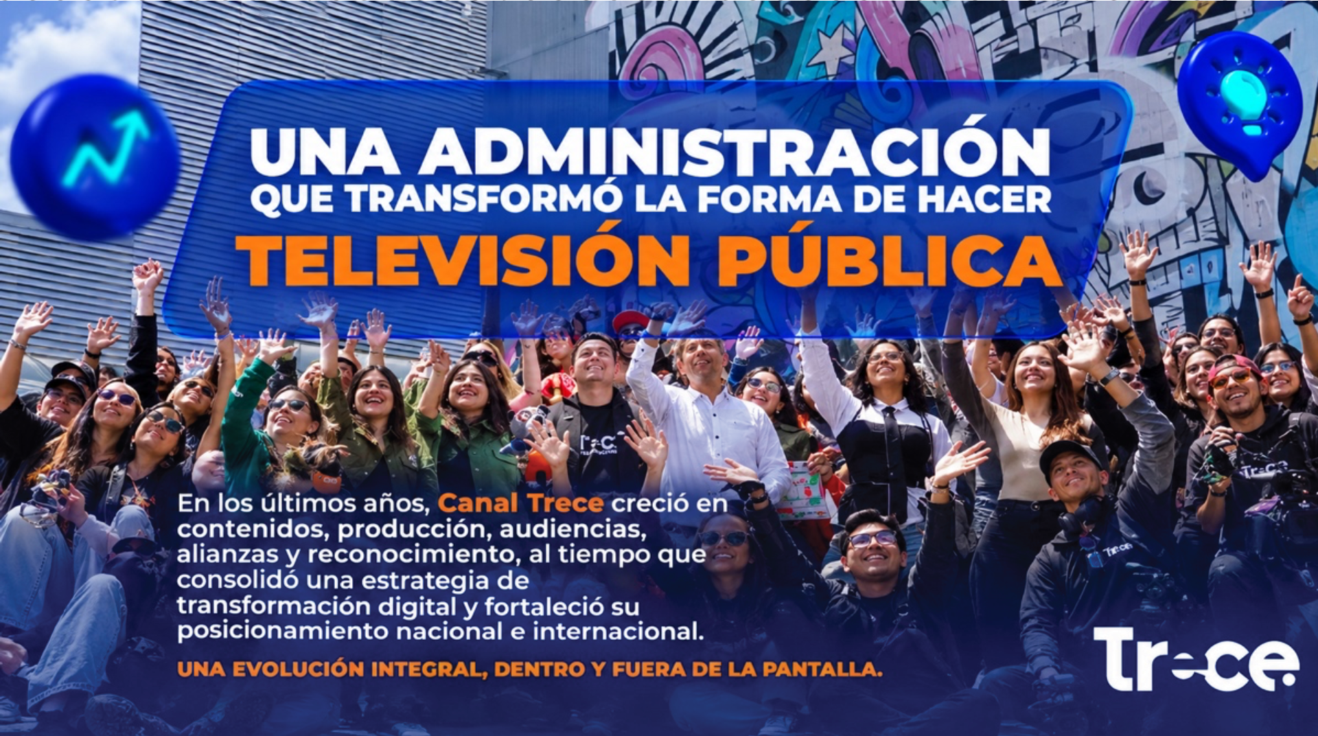 Canal Trece cierra una etapa de transformación con más de 50 reconocimientos, liderazgo digital y proyección internacional